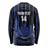 New Zealand Auckland Football Custom Long Sleeve Shirt Go City of Sails Est 2025 LT14 - Polynesian Pride