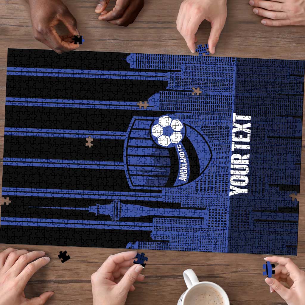 New Zealand Auckland Football Custom Puzzle Go City of Sails Est 2025 LT14 - Polynesian Pride
