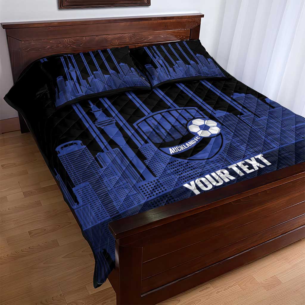 New Zealand Auckland Football Custom Quilt Bed Set Go City of Sails Est 2025 LT14 - Polynesian Pride