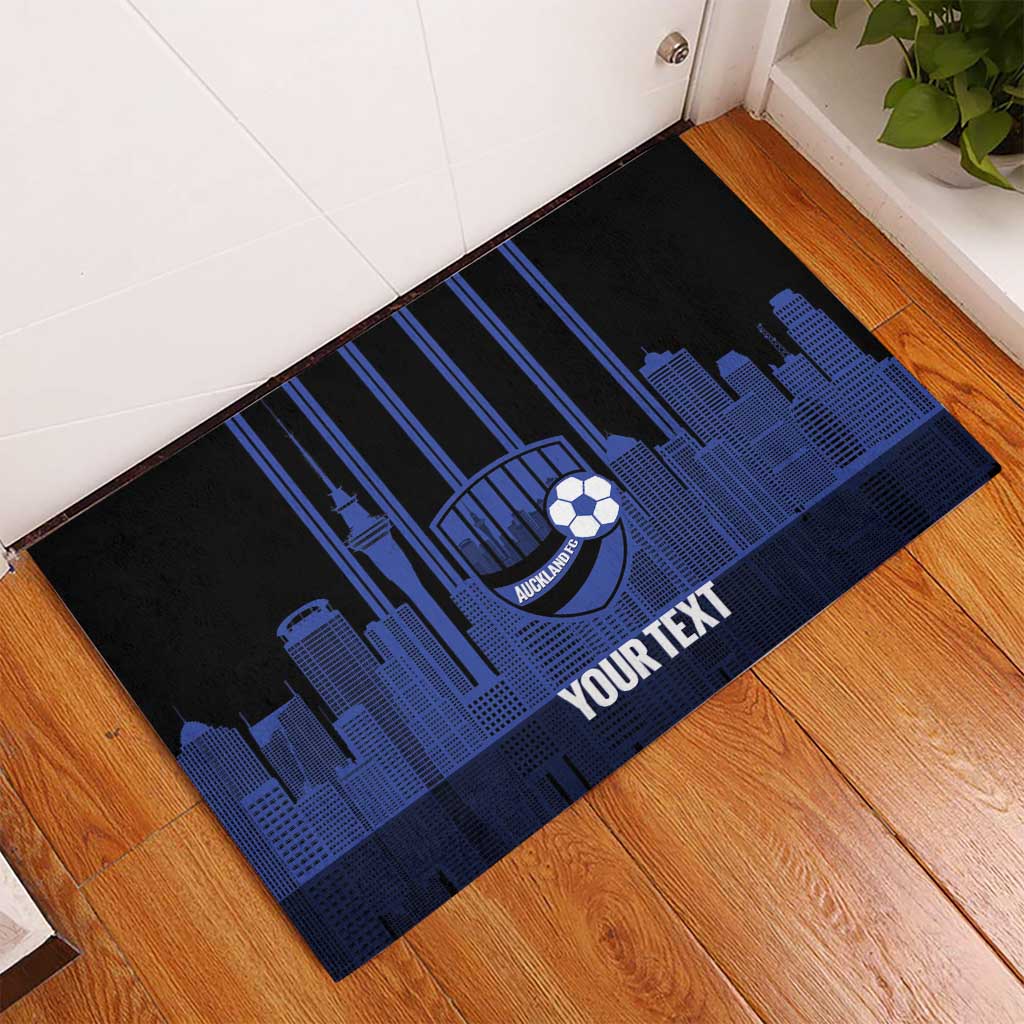 New Zealand Auckland Football Custom Rubber Doormat Go City of Sails Est 2025 LT14 - Polynesian Pride