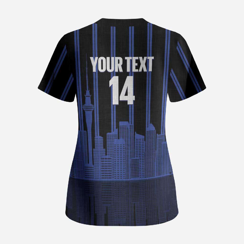 New Zealand Auckland Football Custom Scrub Top Go City of Sails Est 2025 LT14 - Polynesian Pride