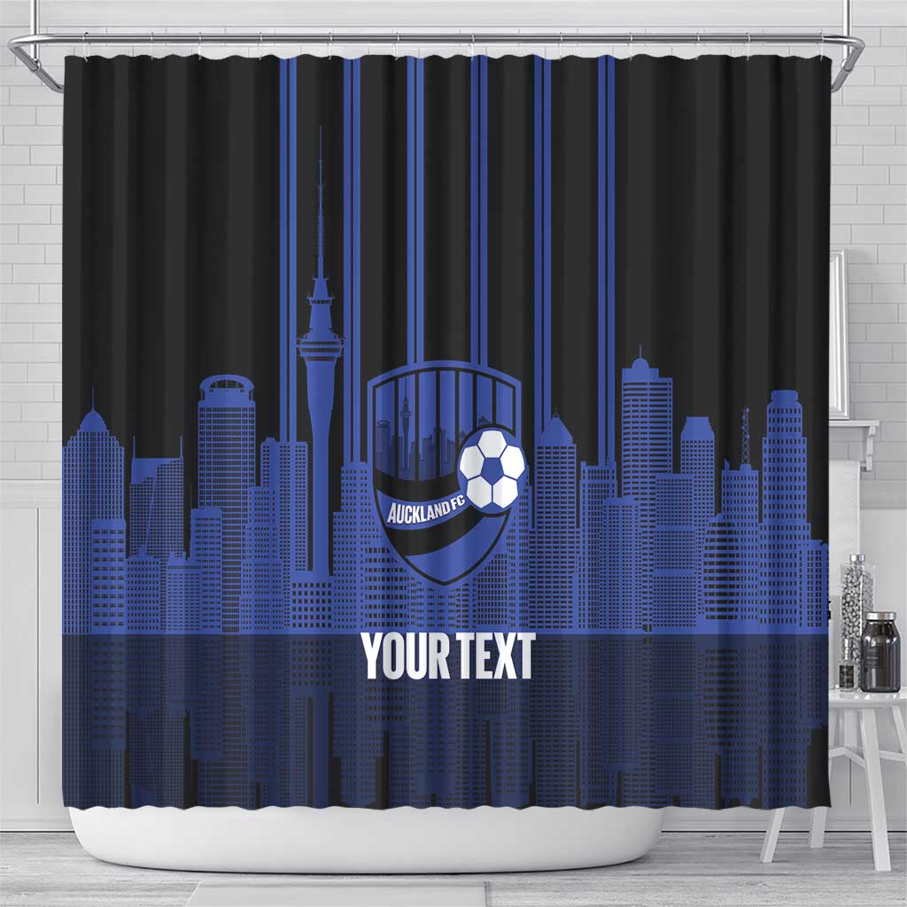 New Zealand Auckland Football Custom Shower Curtain Go City of Sails Est 2025 LT14 - Polynesian Pride