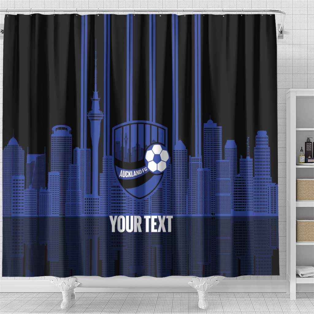 New Zealand Auckland Football Custom Shower Curtain Go City of Sails Est 2025 LT14 - Polynesian Pride