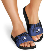 New Zealand Auckland Football Custom Slide Sandals Go City of Sails Est 2025 LT14 - Polynesian Pride