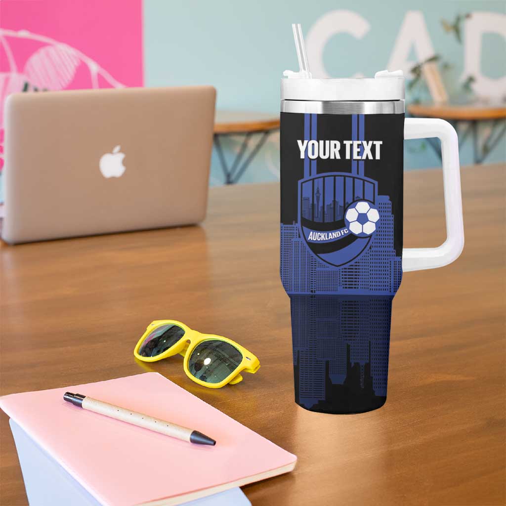 New Zealand Auckland Football Custom Tumbler With Handle Go City of Sails Est 2025 LT14 - Polynesian Pride