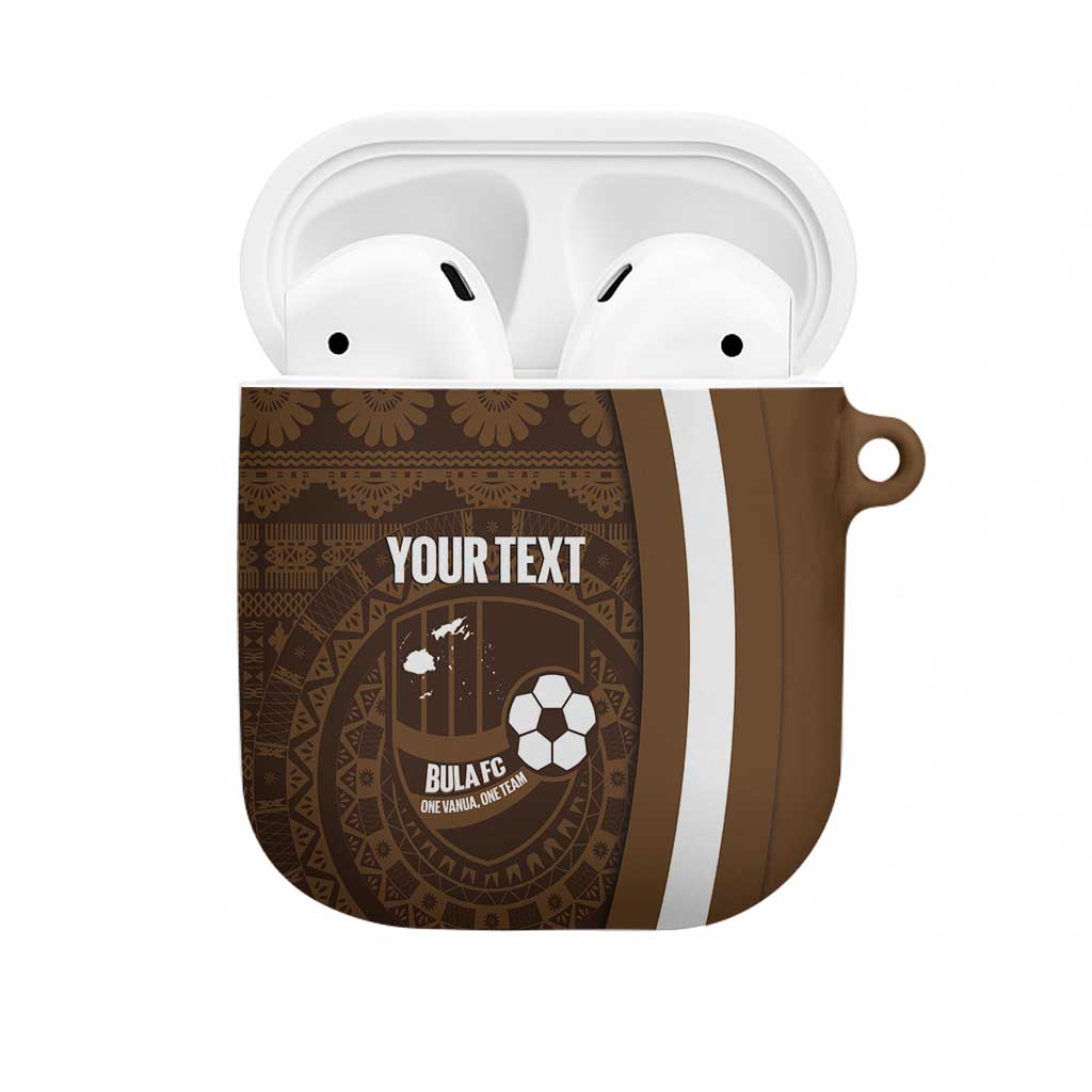 Bula Fiji Football Custom AirPods Case One Vanua One Team Tapa Pattern