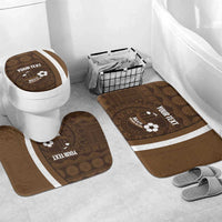 Bula Fiji Football Custom Bathroom Set One Vanua One Team Tapa Pattern