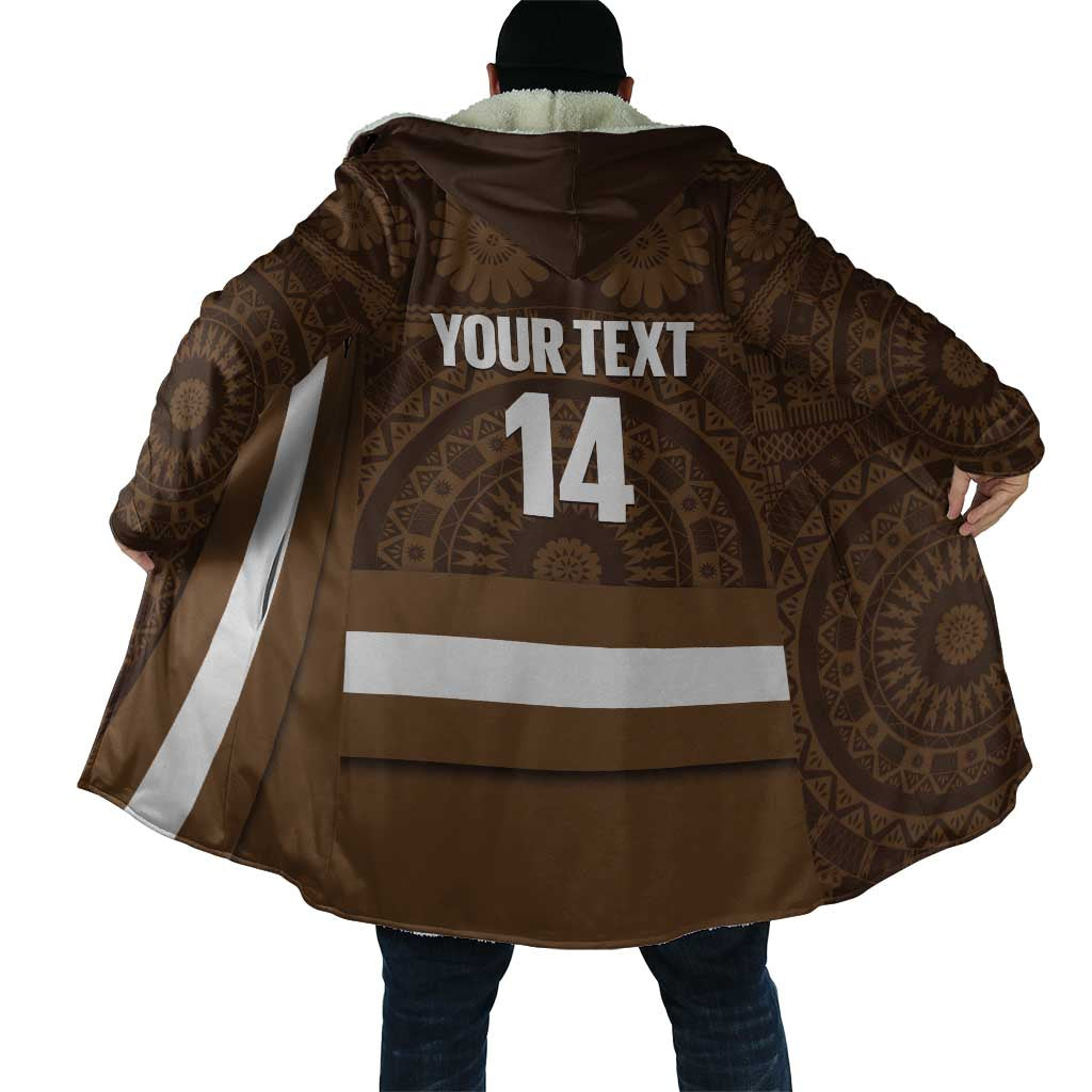 Bula Fiji Football Custom Cloak One Vanua One Team Tapa Pattern