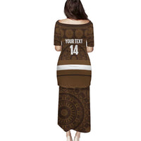 Bula Fiji Football Custom Family Matching Puletasi and Hawaiian Shirt One Vanua One Team Tapa Pattern LT14 - Polynesian Pride