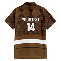 Bula Fiji Football Custom Hawaiian Shirt One Vanua One Team Tapa Pattern