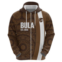 Bula Fiji Football Custom Hoodie One Vanua One Team Tapa Pattern