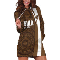 Bula Fiji Football Custom Hoodie Dress One Vanua One Team Tapa Pattern