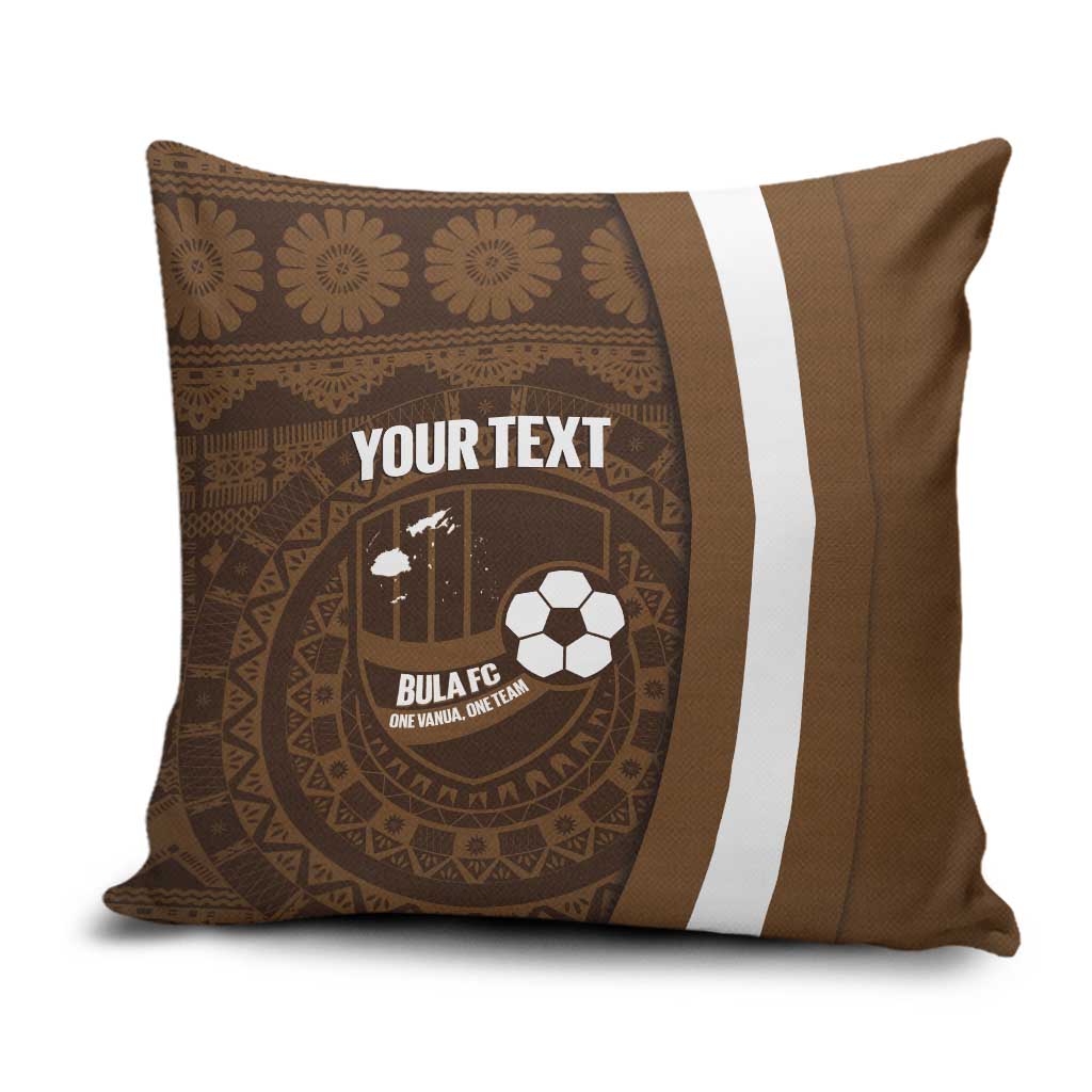 Bula Fiji Football Custom Pillow Cover One Vanua One Team Tapa Pattern