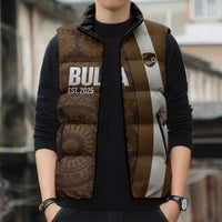 Bula Fiji Football Custom Sleeveless Puffer Jacket One Vanua One Team Tapa Pattern