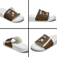 Bula Fiji Football Custom Slide Sandals One Vanua One Team Tapa Pattern