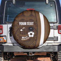 Bula Fiji Football Custom Spare Tire Cover One Vanua One Team Tapa Pattern