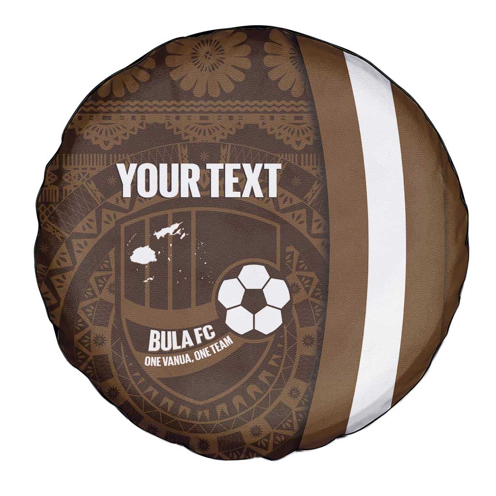 Bula Fiji Football Custom Spare Tire Cover One Vanua One Team Tapa Pattern