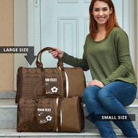 Bula Fiji Football Custom Travel Bag One Vanua One Team Tapa Pattern