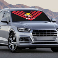 Hekari Papua New Guinea Football Custom Auto Sun Shade Go PNG Red Army