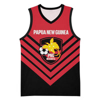 Hekari Papua New Guinea Football Custom Basketball Jersey Go PNG Red Army LT14 Unisex Red - Polynesian Pride