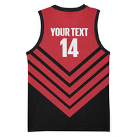 Hekari Papua New Guinea Football Custom Basketball Jersey Go PNG Red Army LT14 - Polynesian Pride