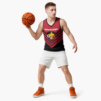 Hekari Papua New Guinea Football Custom Basketball Jersey Go PNG Red Army LT14 - Polynesian Pride