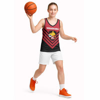 Hekari Papua New Guinea Football Custom Basketball Jersey Go PNG Red Army LT14 - Polynesian Pride