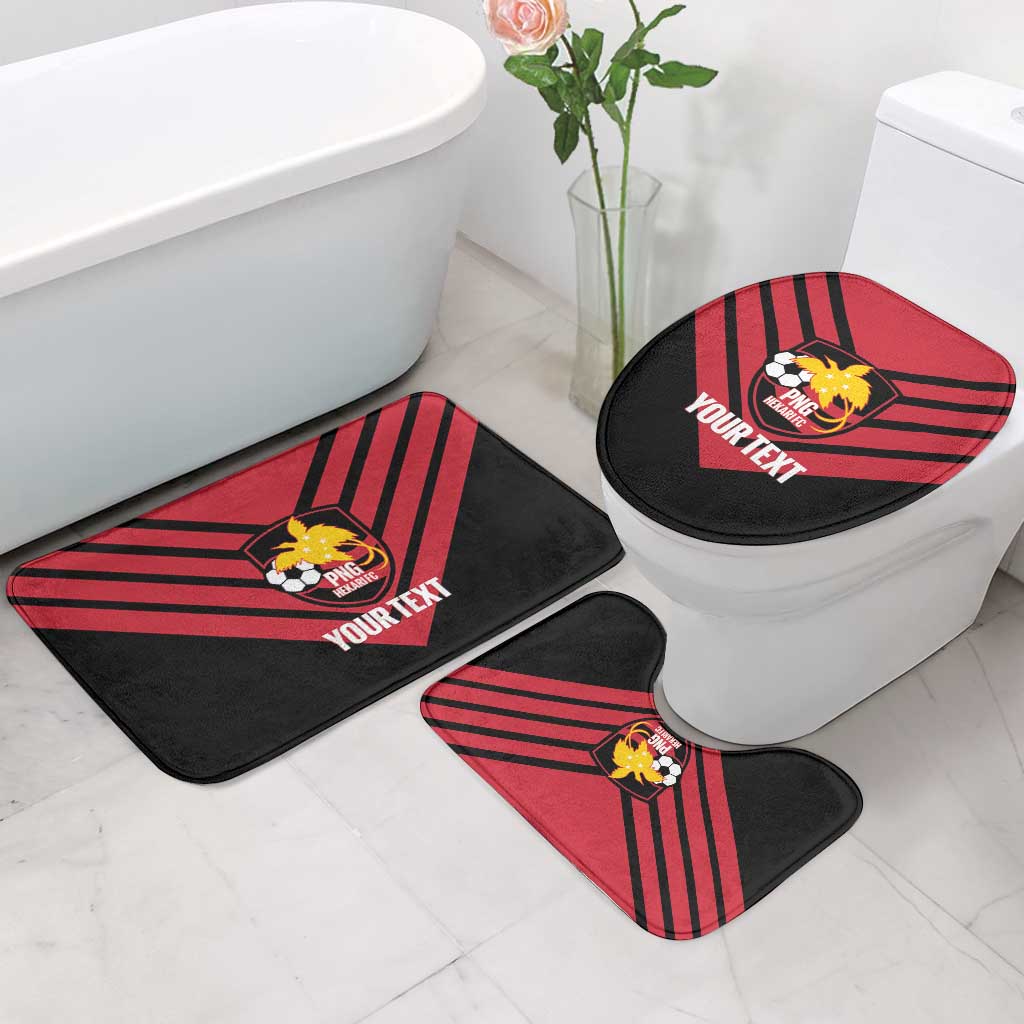 Hekari Papua New Guinea Football Custom Bathroom Set Go PNG Red Army