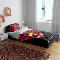 Hekari Papua New Guinea Football Custom Bedding Set Go PNG Red Army
