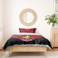Hekari Papua New Guinea Football Custom Bedding Set Go PNG Red Army