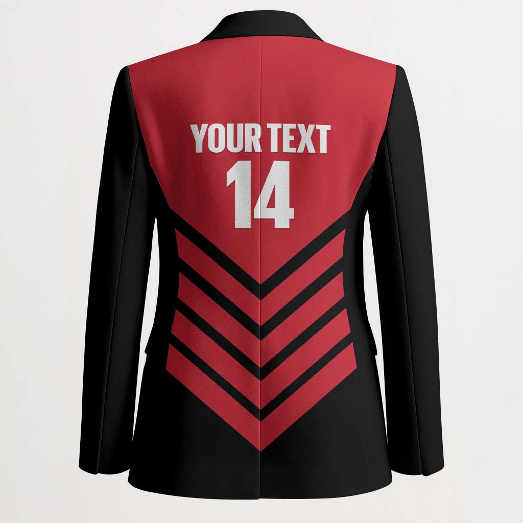 Hekari Papua New Guinea Football Custom Blazer Go PNG Red Army