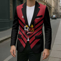 Hekari Papua New Guinea Football Custom Blazer Go PNG Red Army