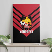 Hekari Papua New Guinea Football Custom Canvas Wall Art Go PNG Red Army