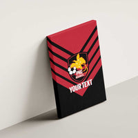 Hekari Papua New Guinea Football Custom Canvas Wall Art Go PNG Red Army