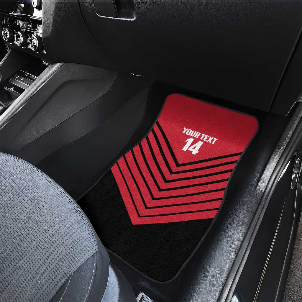 Hekari Papua New Guinea Football Custom Car Mats Go PNG Red Army