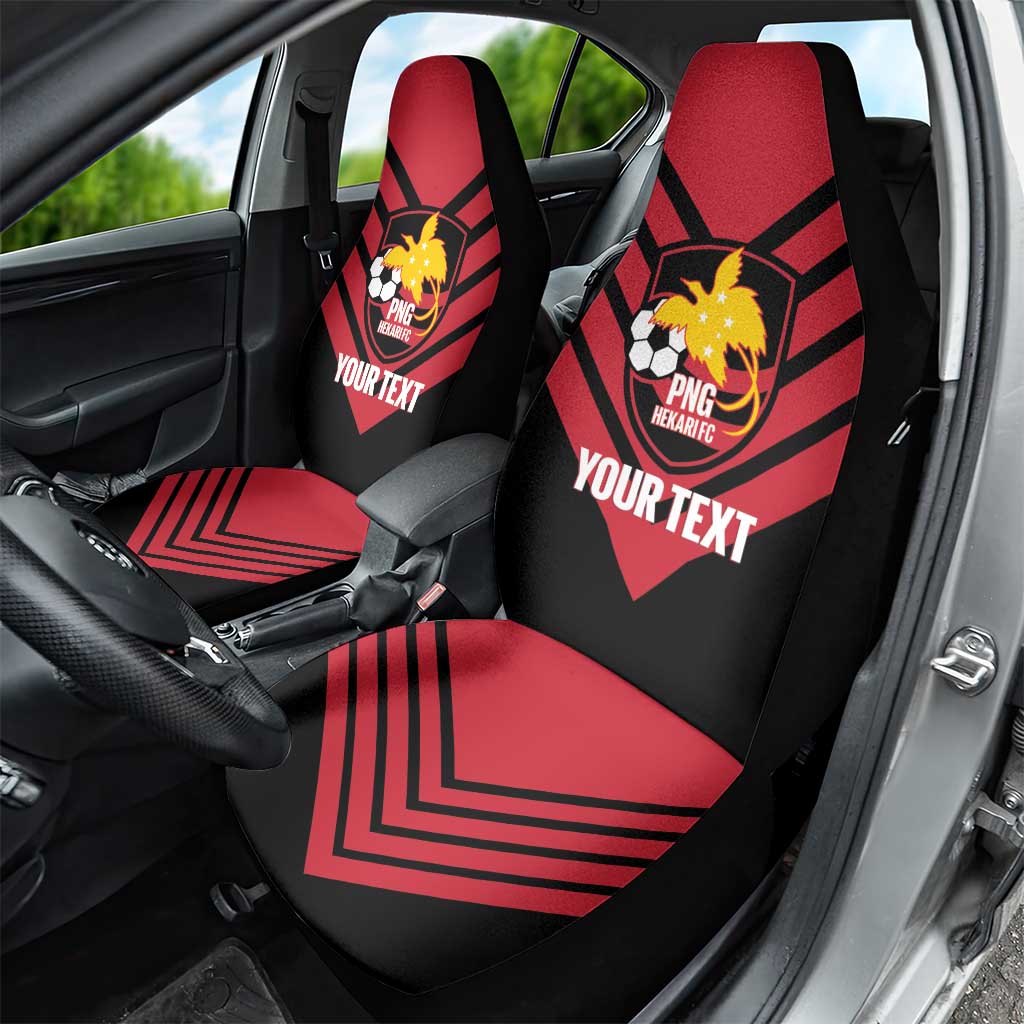 Hekari Papua New Guinea Football Custom Car Seat Cover Go PNG Red Army LT14 - Polynesian Pride