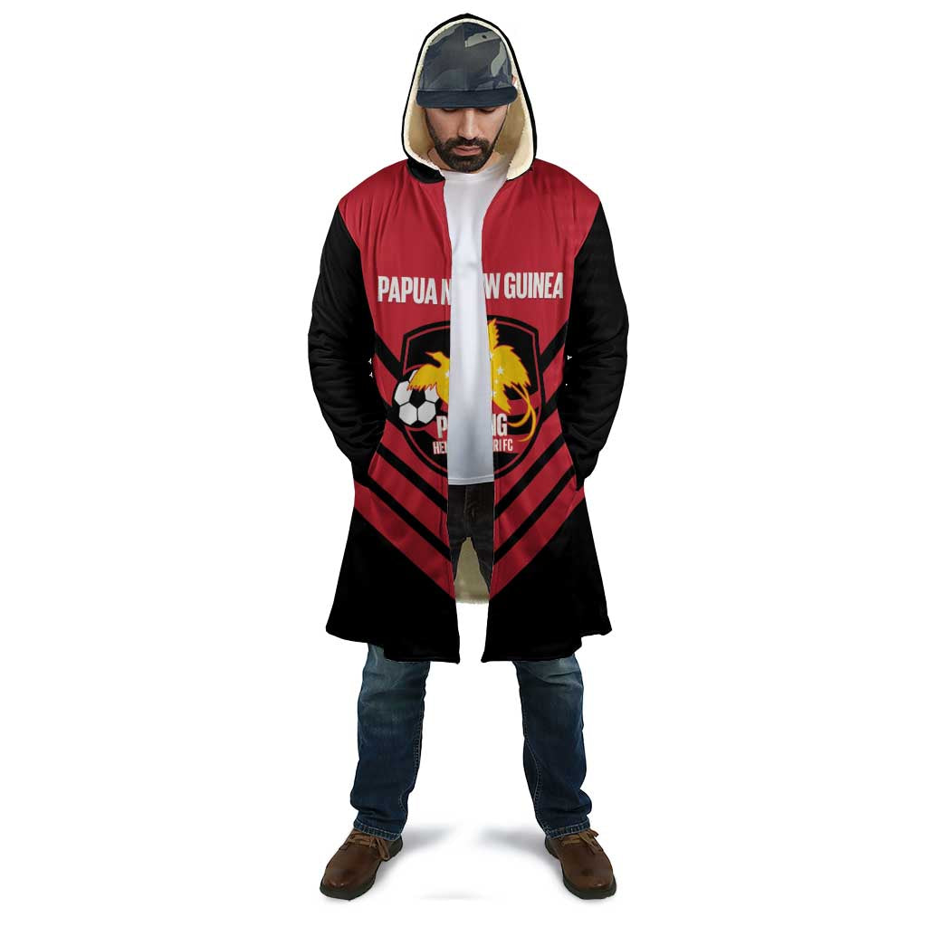 Hekari Papua New Guinea Football Custom Cloak Go PNG Red Army