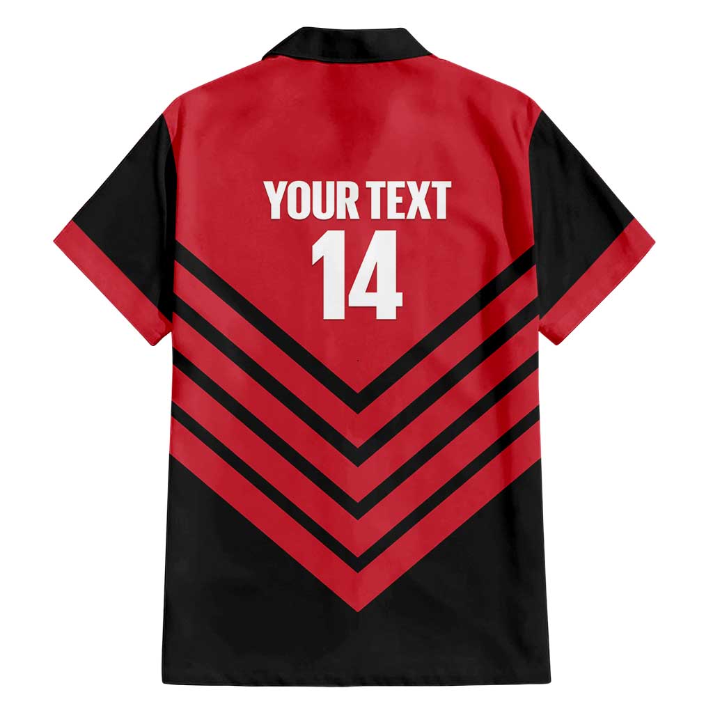 Hekari Papua New Guinea Football Custom Family Matching Mermaid Dress and Hawaiian Shirt Go PNG Red Army LT14 - Polynesian Pride