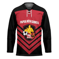 Hekari Papua New Guinea Football Custom Hockey Jersey Go PNG Red Army