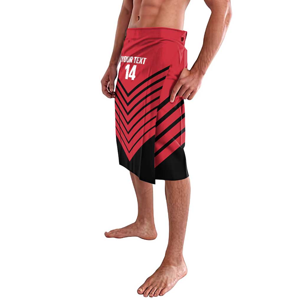 Hekari Papua New Guinea Football Custom Lavalava Go PNG Red Army