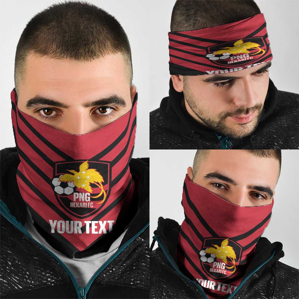 Hekari Papua New Guinea Football Custom Neck Gaiter Go PNG Red Army