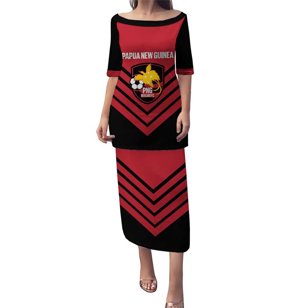 Hekari Papua New Guinea Football Custom Puletasi Go PNG Red Army