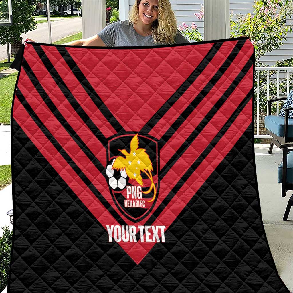 Hekari Papua New Guinea Football Custom Quilt Go PNG Red Army