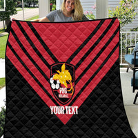 Hekari Papua New Guinea Football Custom Quilt Go PNG Red Army