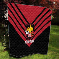 Hekari Papua New Guinea Football Custom Quilt Go PNG Red Army