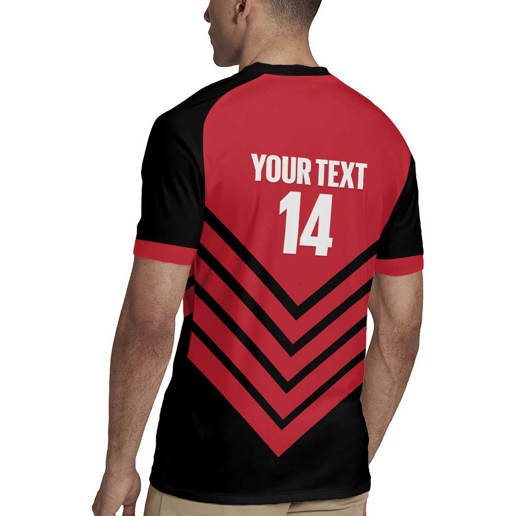 Hekari Papua New Guinea Football Custom Rugby Jersey Go PNG Red Army