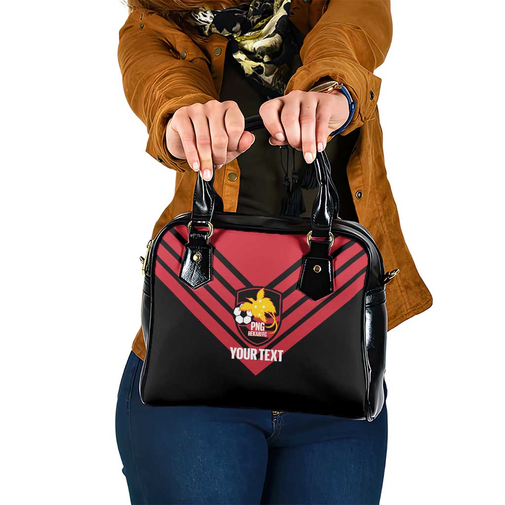 Hekari Papua New Guinea Football Custom Shoulder Handbag Go PNG Red Army