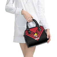 Hekari Papua New Guinea Football Custom Shoulder Handbag Go PNG Red Army