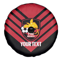 Hekari Papua New Guinea Football Custom Spare Tire Cover Go PNG Red Army LT14 - Polynesian Pride