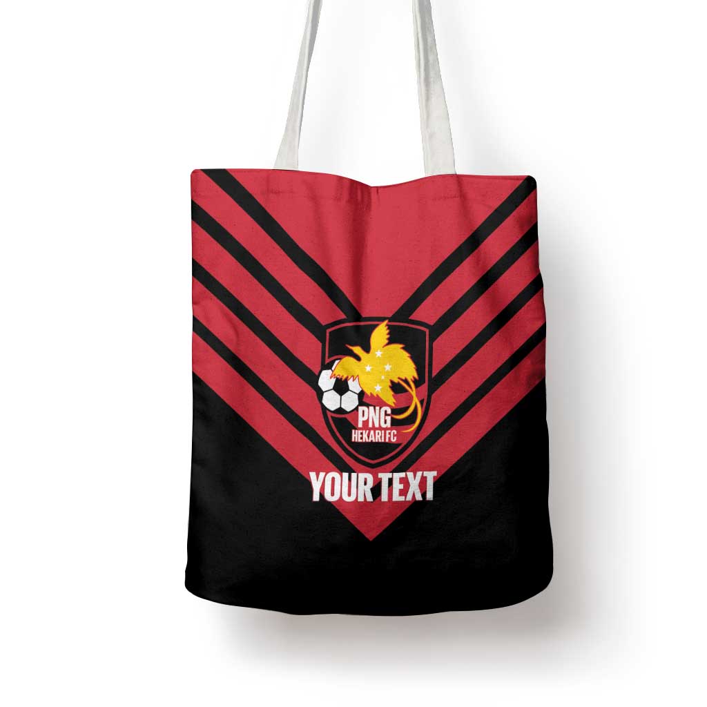 Hekari Papua New Guinea Football Custom Tote Bag Go PNG Red Army